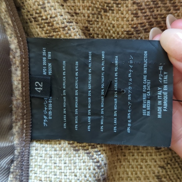 PRADA $2,695 Animal Print Wool Blend Coat - Picture 11 of 12